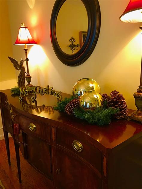 My Christmas Sideboard Decor Christmas Decorations Home Decor