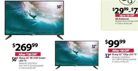 50 Inch Sharp Tv 50 Inch Led Tv Black Friday Deals | Led tv, Black ...