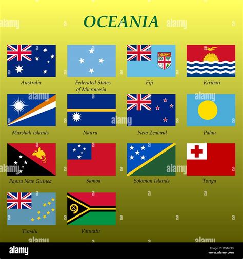 Flags of oceania hi-res stock photography and images - Alamy