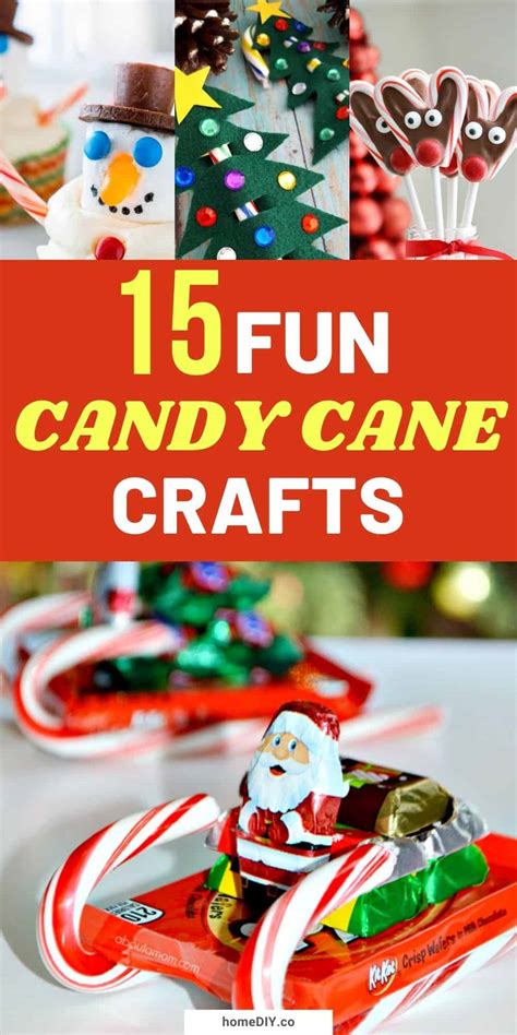 15 Easy and Fun Candy Cane Crafts | DIY Christmas Crafts