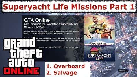 GTA Online Super Yacht Missions Part 1 YouTube