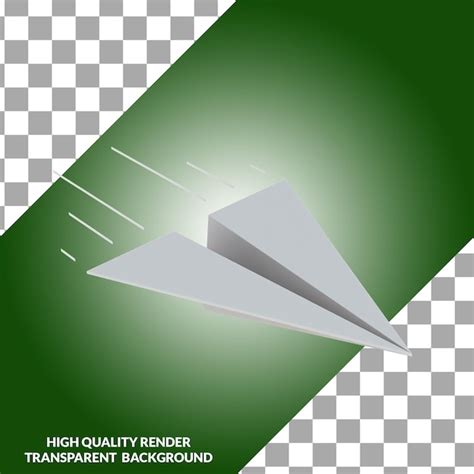 Premium Psd 3d Illustrated Paper Plane