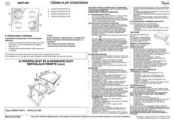 Whirlpool Akm Ix Hob Program Chart Manualzz