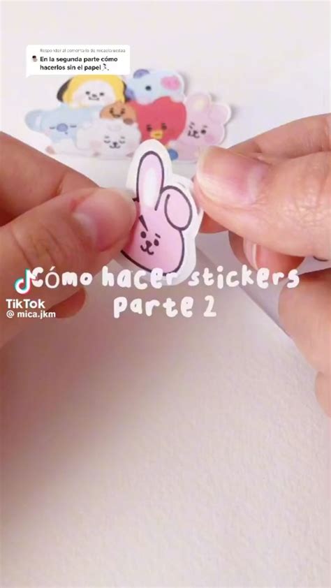 Como Hacer Stickers Caseros Diy Pegatinas En Casa Papeleria Bonita Para