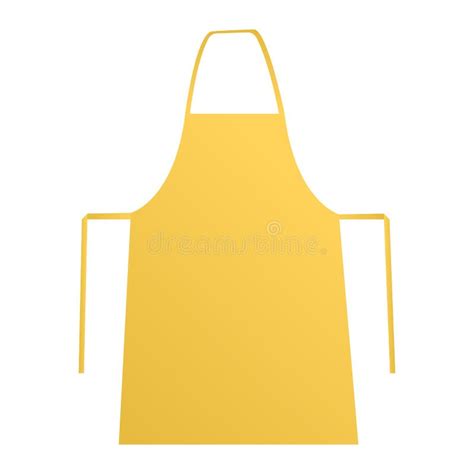 Yellow apron stock vector. Illustration of waiter, casual - 108953012