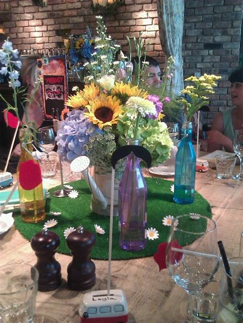 Absolutely Love This Centrepiece Why Not Use Our Artificial Grass Table Centres To Recreate