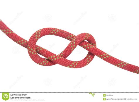 Figure 8 knot stock photo. Image of climbing, isolated - 56136936