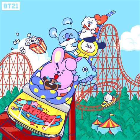 11 ทวิตเตอร์ Bt21 Fanart Bts Chibi Bt21 Art