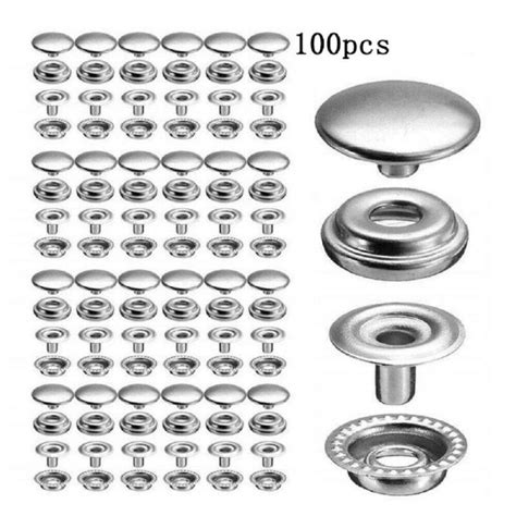 Pexels X Mm Stainless Steel Snap Fastener Press Stud Button Kit