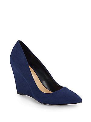 Saks Fifth Avenue Bianca Microsuede Point Toe Wedges Wedge Pumps