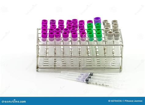 Medical Blood Tube, Test Tube for Laboratory Empty on Rack and Stock Photo - Image of research ...