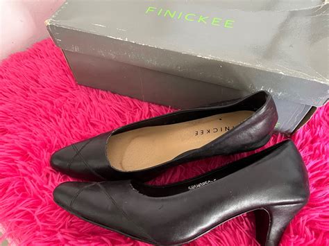 Finickee Black Shoes, Women's Fashion, Footwear, Heels on Carousell