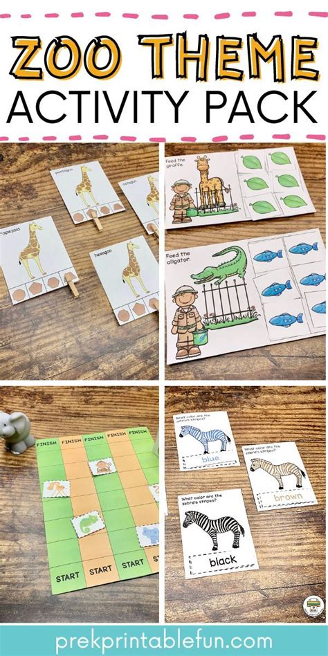 Zoo Preschool Activities | Thématique