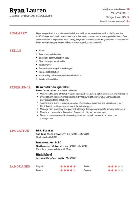 900 Professional Resume Samples For 2022 Resumekraft