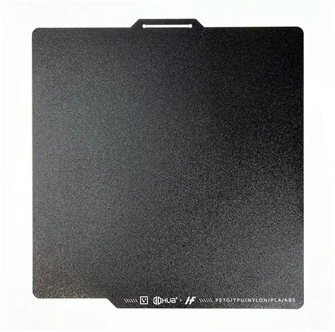 3dhub Dual Sided Textured Pei Plate 257x257mm For Bambu Lab X1x1cp1p 3d Printer Amazonca