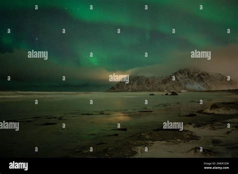 Aurora Lofoten Islands Stock Photo - Alamy