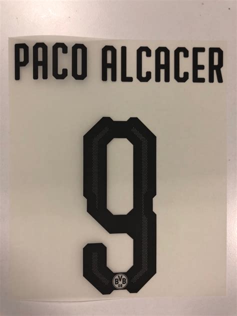 Original Bvb Borussia Dortmund Trikot Flock Cm Paco Alcacer