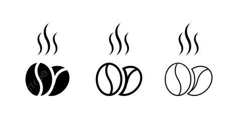 Coffee Beans Bag Clipart Png Images Coffee Bean Icon Isolated On White