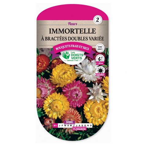 Graines Immortelle à Bractées Double Variée