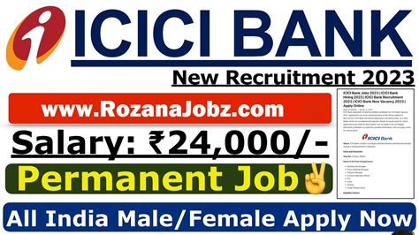 Icici Bank Jobs Recruitment Jobs Rozana