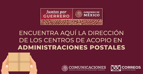 Centros De Acopio Del Servicio Postal Mexicano Servicio Postal