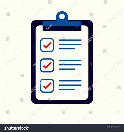 Vektor Stok Check List Vector Icon Clipboard Tick Tanpa Royalti