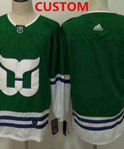 [HOT Now] Get New Custom Hartford Whalers Jersey Green