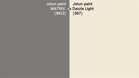 Jotun Paint Matrix Vs Dazzle Light Side By Side Comparison