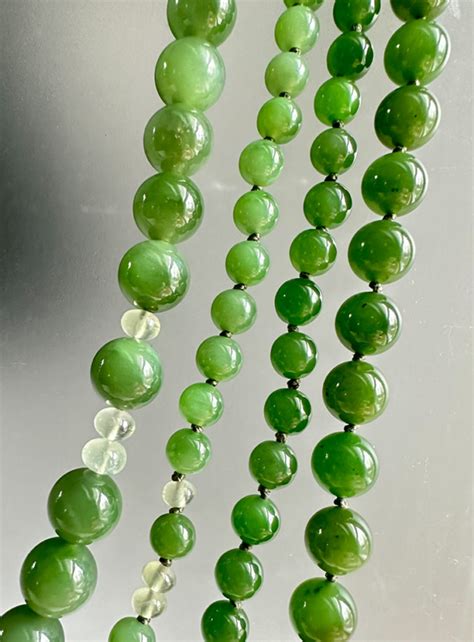 Green Nephrite Jade Prehnite Necklace Gemstone Therapy Institute