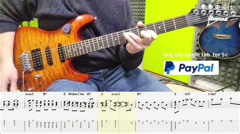 D4vd Here With Me Guitar Cover Play Along Tab Score Youtube