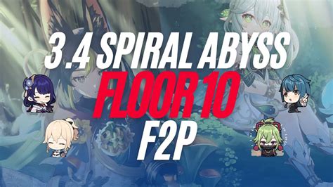 C0 Tighnari Spread C0 Nahida Hyperbloom F2P Spiral Abyss Floor 10