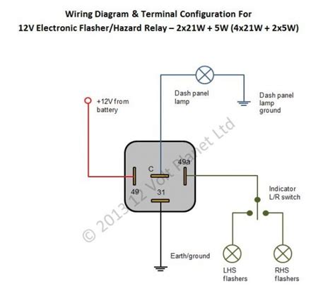 Wiring Diagram For Flasher Units