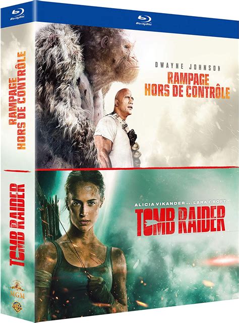 Rampage Tomb Raider Blu Ray Coffret Bluecats