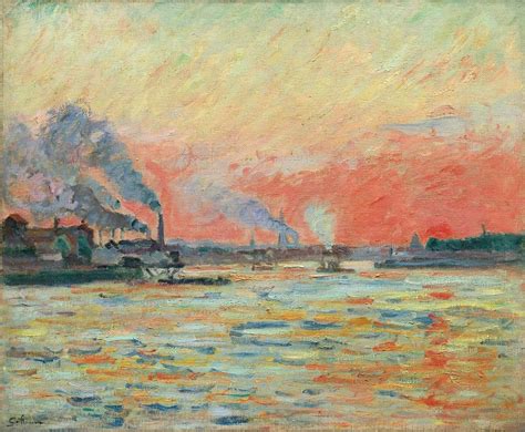 Confluent de la Seine et de la Marne à Ivry by Armand Guillaumin Artvee