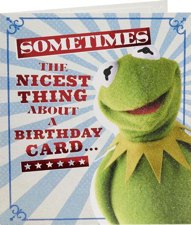 Disney The Muppets Kermit Design Birthday Card - Occasion Cards