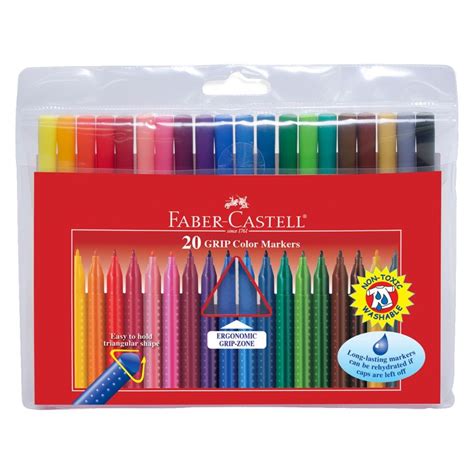 Faber Castell Grip Colour Markers Set Of Assorted Colors Jerry S