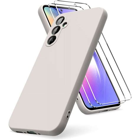 Capa Silicone Suave Samsung Galaxy A54 5G 2 películas vidro