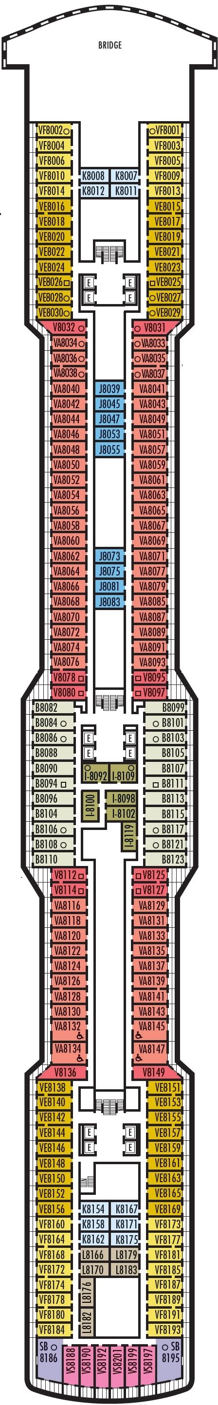 Koningsdam Deck Plan Deck 1 Rol Cruise