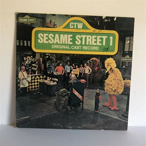 Ctw Sesame Street 1 Original Cast Record Lp Album 1974 Ctw 22064 Vg Ebay