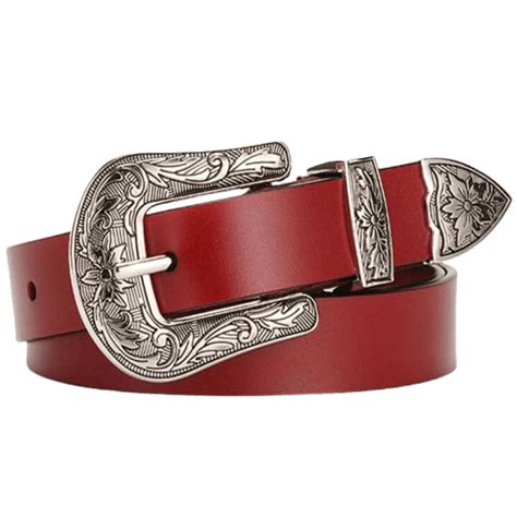 Ceinture Western Rouge Boutique Cowboy