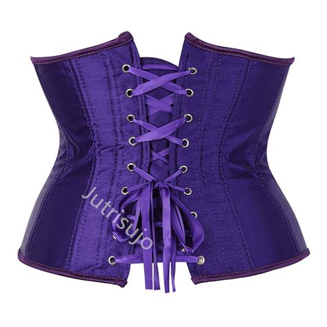 Underbust Corset Women Satin Solid Color Sexy Top Plus Size Waist