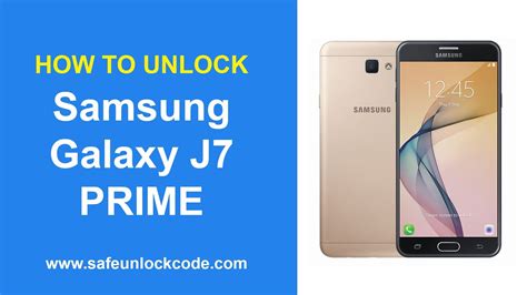 How To Unlock Samsung Galaxy J Prime Safeunlockcode Youtube