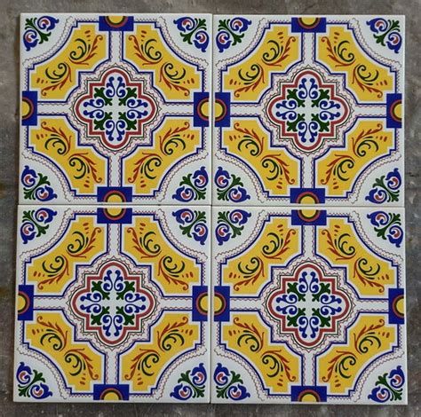 Azulejos Decorados estilo Português Kit 4 Peças Elo7