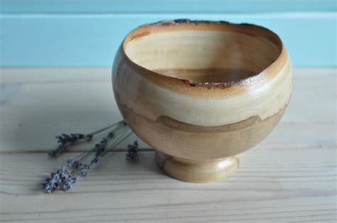 Tazón de madera Tazón de madera hecho a mano Tazón de madera Etsy