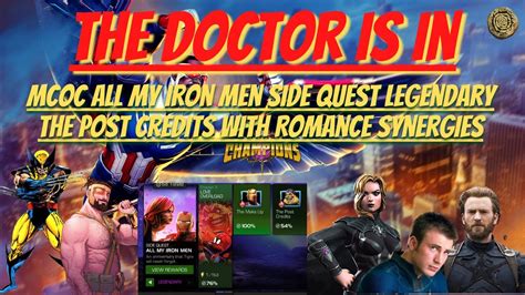 Mcoc All My Iron Men Side Quest Legendary The Post Credits With Romance Synergies Youtube