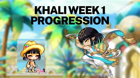 Maplestory Khali Week Progression S Ba Equip Video Youtube