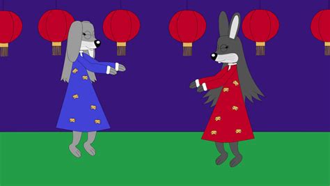 Ester and Ethel's Lunar New Year by FluffyFerret97 on DeviantArt