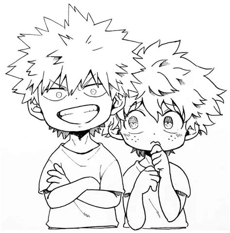 Desenhos De Izuku Midoriya Para Colorir Pintar E Imprimir