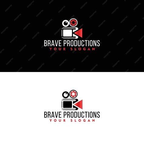 Logotipo Para Una Productora De Cine Con Una Cámara Y Un Hombre De