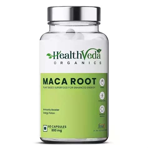 Health Veda Organics Maca Root Veg Capsules Uses Price Dosage Side